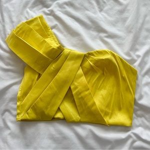 SHEIN yellow crop top